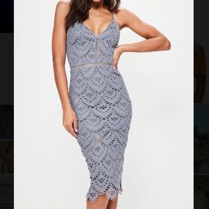 Missguided Lace Midi Dress